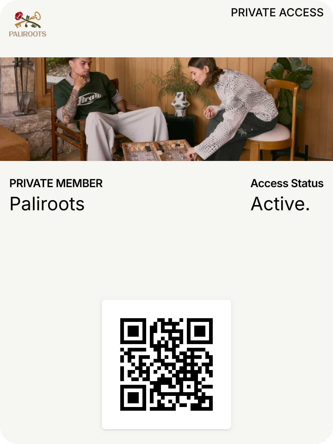 Paliroots VIP pass