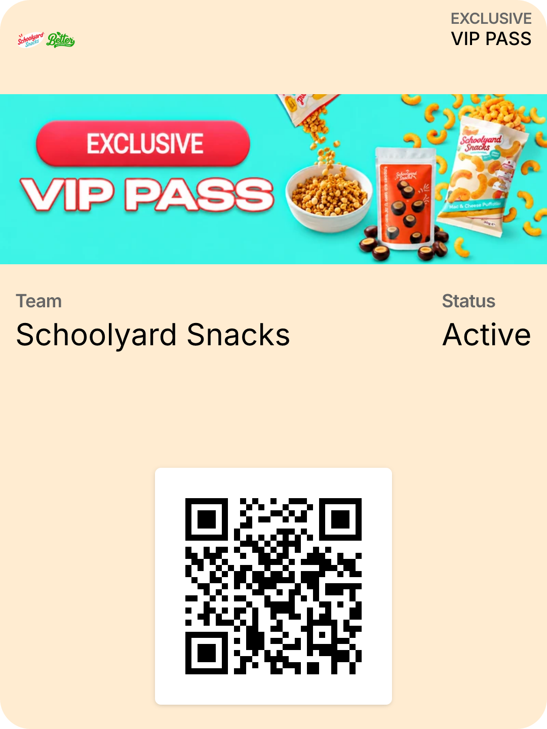 Schoolyard Snacks VIP pass
